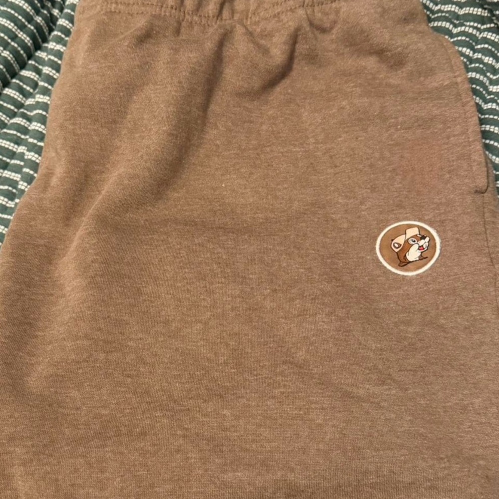 Cozy Brown Kids Joggers with Bear Patch